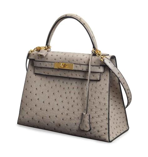 hermes gray ostrich bag|ostrich bag price.